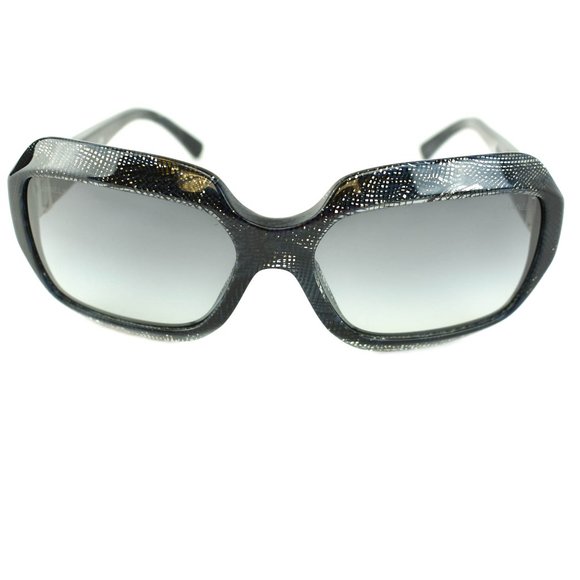 CHANEL: Midnight Blue, Lace & Logo Sunglasses (lx) - Picture 3 of 10